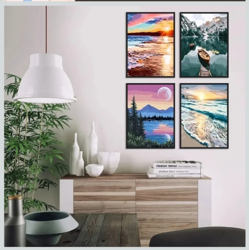LWZAYS Paint By Numbers Kit Mountains (New)